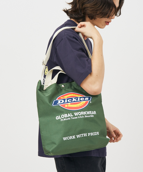 Dickies(ディッキーズ)の「【DICKIES/ディッキーズ】LOGO PRINT 2WAY SHOULDER BAG 80976300// 2wayショルダーパック/ロゴ/サブバッグ【WEB限定】(ショルダーバッグ・メンズ・ワイン/ブラック/グリーン/ネイビー・フリー)」の3枚目の写真