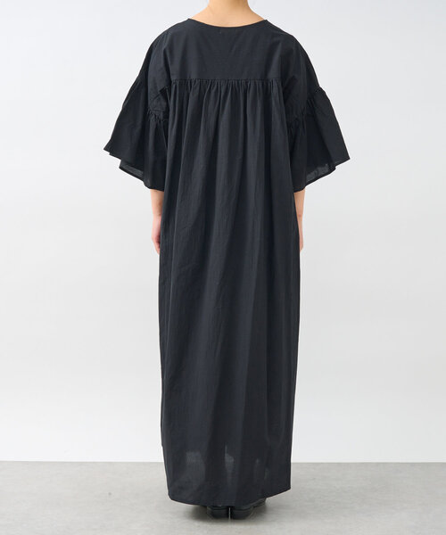 un dix cors（アンディコール）の「《一枚で華やか》袖フレアギャザーワンピース（ワンピース・レディース・ブラウン/ブラック・FREE）」の14枚目の写真