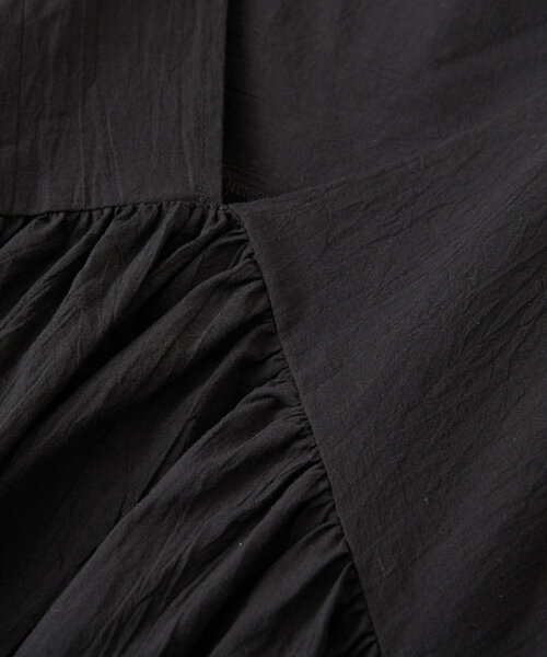 un dix cors（アンディコール）の「《一枚で華やか》袖フレアギャザーワンピース（ワンピース・レディース・ブラウン/ブラック・FREE）」の18枚目の写真