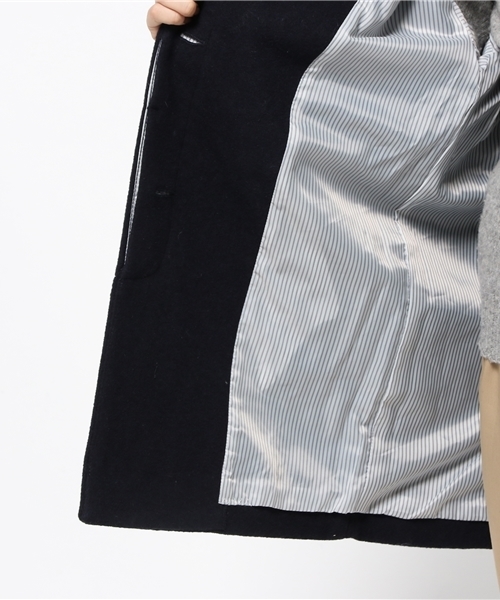 CIAOPANIC TYPY(チャオパニックティピー)の「ウールモッサチェスターコート(チェスターコート・レディース・キャメル/ネイビー・MEDIUM/SMALL)」の9枚目の写真