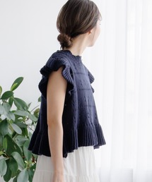 flower | コットンフリルトップ(ニット/セーター)