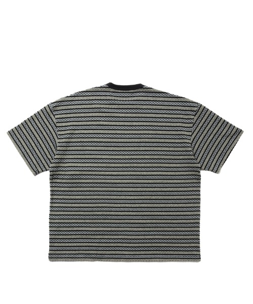 COOTIE PRODUCTIONS（クーティープロダクションズ）の「Jacquard Border S/S Tee（Tシャツ/カットソー・メンズ・ブラック系その他・LARGE/SMALL/MEDIUM/X-LARGE）」の2枚目の写真