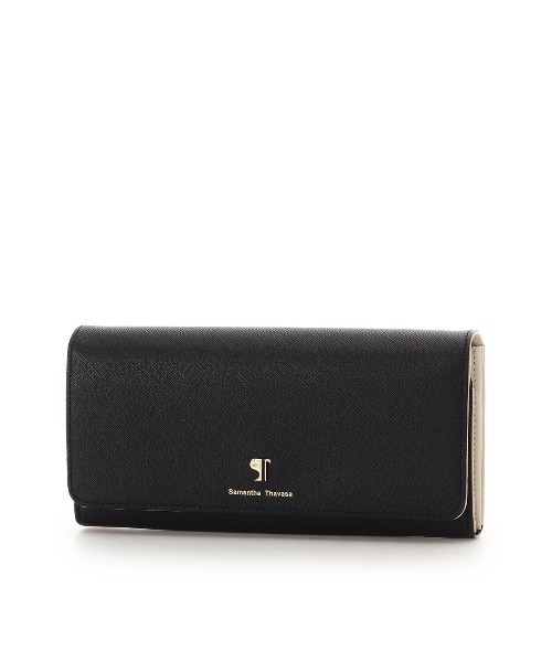 Samantha Thavasa（サマンサタバサ）の「[Newカラー]Pomme d'espoir ポムディスポワール バイカラー長財布（財布・レディース・グレイッシュベージュ/ピンクベージュ/ブラック/ライトブルー・FREE）」の6枚目の写真