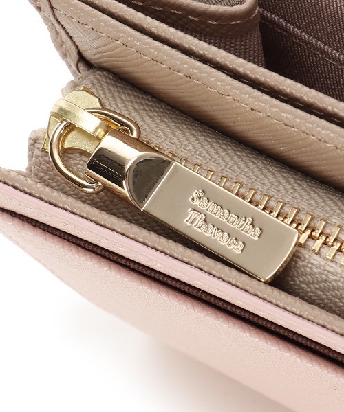Samantha Thavasa（サマンサタバサ）の「[Newカラー]Pomme d'espoir ポムディスポワール バイカラー長財布（財布・レディース・グレイッシュベージュ/ピンクベージュ/ブラック/ライトブルー・FREE）」の16枚目の写真