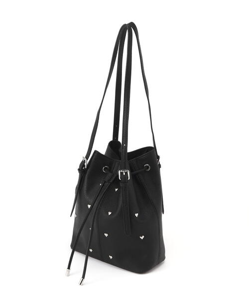 FREE'S MART（フリーズマート）の「ハートスタッズバッグ（トートバッグ・レディース・ブラック/グレー・ﾌﾘ-）」の10枚目の写真