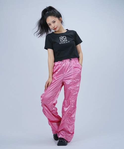 DURAS(デュラス)の「ロゴクロップTシャツ(Tシャツ/カットソー・レディース・グレー/ブラック/ホワイト・SMALL/MEDIUM)」の22枚目の写真
