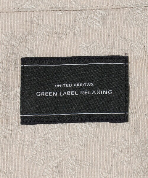 green label relaxing（グリーンレーベルリラクシング）の「リネンライク ジャカード 半袖 シャツ（シャツ/ブラウス・メンズ・ナチュラル/ブラウン系/ネイビー・L/M/S/XL）」の20枚目の写真