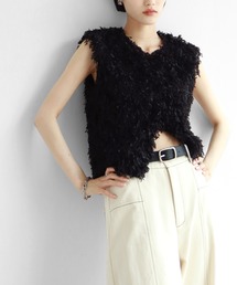 NOGLE（ノグル）の「【NOGLE/ノグル】フリンジノースリートップス（ベスト）」