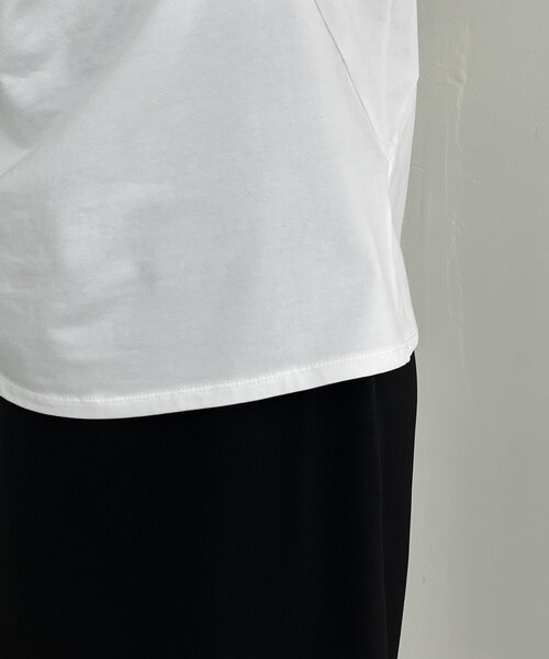 CAPRICIEUX LE'MAGE(カプリシューレマージュ)の「【待望の再入荷!】ギャザーフレンチTシャツ(Tシャツ/カットソー・レディース・ホワイト/ブラック/グレー・FREE)」の19枚目の写真