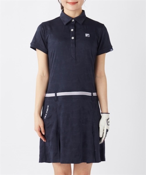 FILA GOLF メッシュカモフラジャガード半袖シャツ mk1