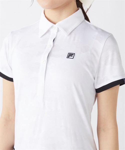 セール】FILA GOLF メッシュジャガードカモフラ柄ワンピース
