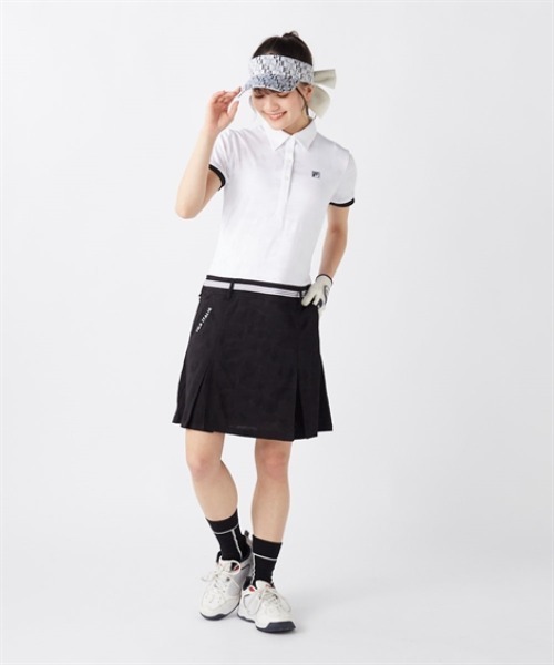 セール】FILA GOLF メッシュジャガードカモフラ柄ワンピース