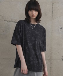 ビッグシルエット 総柄プリント 半袖Ｔシャツ カットソー ユニセックス