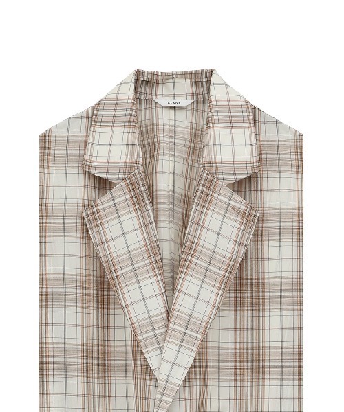 CLANE(クラネ)の「CLANE/クラネ/2WAY SHEER JACKET(テーラードジャケット・レディース・その他24・1)」の3枚目の写真