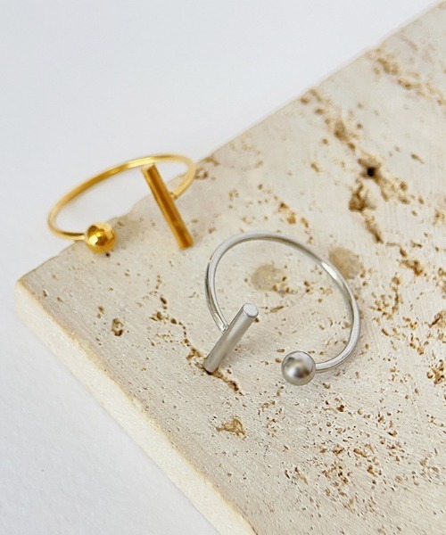 関税-送料込★MEJURI★メタリック スフィア リング Silver925 2stone ring 17 – Biju mam