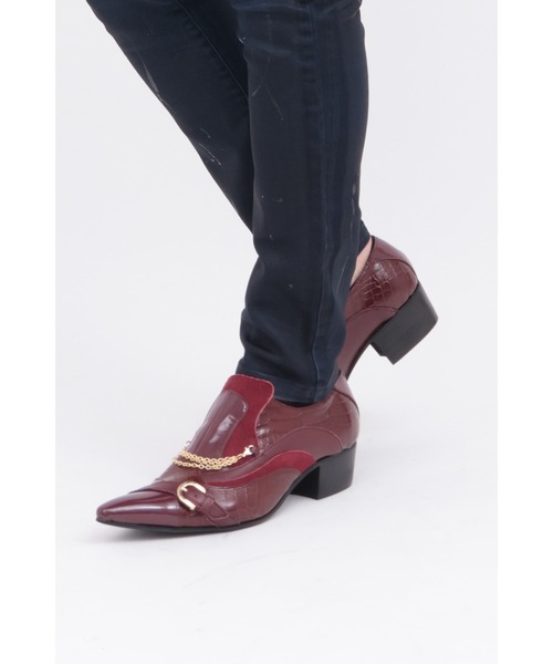 TORNADO MART（トルネードマート）の「ﾊｲﾌﾞﾘｯﾄﾞﾌｧﾝｸﾞﾎﾟｲﾝﾃｯﾄﾞｼｭｰｽﾞ（その他シューズ・メンズ・ワイン/ブラック・L/S/M）」の2枚目の写真