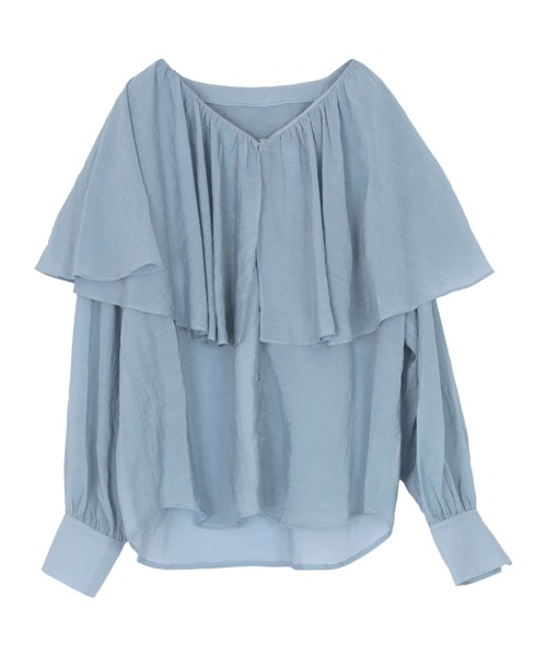 セール】ビッグフリルカラーブラウス（シャツ/ブラウス