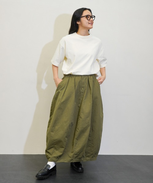 HARVESTY(ハーベスティ)の「HARVESTY / ハーベスティー CIRCUS SKIRT CHINO CLOTH (A22503) サーカススカート チノクロス(スカート・レディース・アイボリー/カーキ/オリーブ/ブラック・0/2/1)」の7枚目の写真