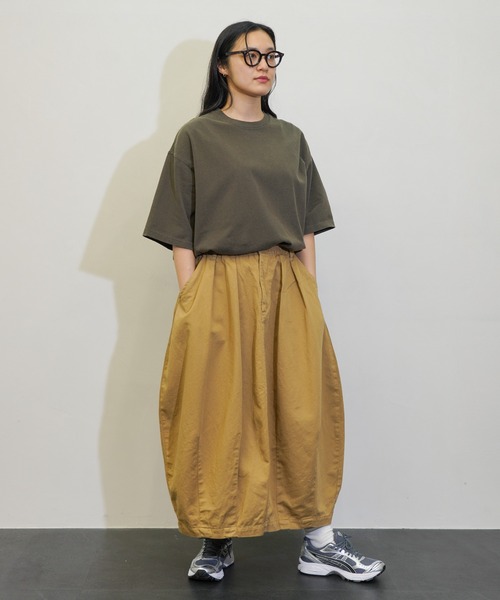 HARVESTY(ハーベスティ)の「HARVESTY / ハーベスティー CIRCUS SKIRT CHINO CLOTH (A22503) サーカススカート チノクロス(スカート・レディース・アイボリー/カーキ/オリーブ/ブラック・0/2/1)」の16枚目の写真
