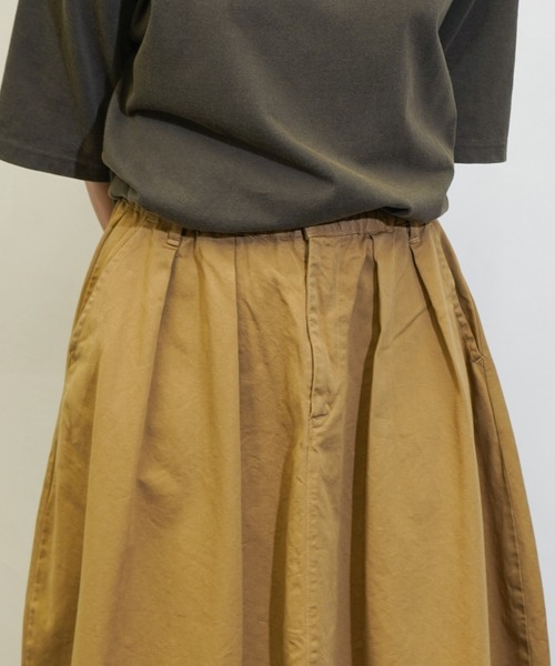 HARVESTY(ハーベスティ)の「HARVESTY / ハーベスティー CIRCUS SKIRT CHINO CLOTH (A22503) サーカススカート チノクロス(スカート・レディース・アイボリー/カーキ/オリーブ/ブラック・0/2/1)」の18枚目の写真