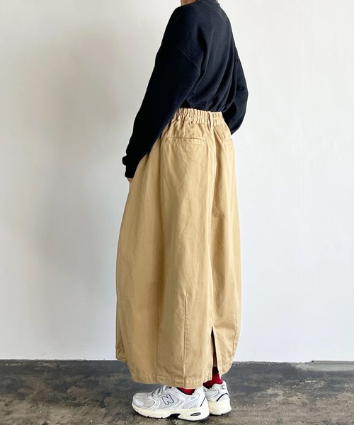 HARVESTY(ハーベスティ)の「HARVESTY / ハーベスティー CIRCUS SKIRT CHINO CLOTH (A22503) サーカススカート チノクロス(スカート・レディース・アイボリー/カーキ/オリーブ/ブラック・0/2/1)」の13枚目の写真