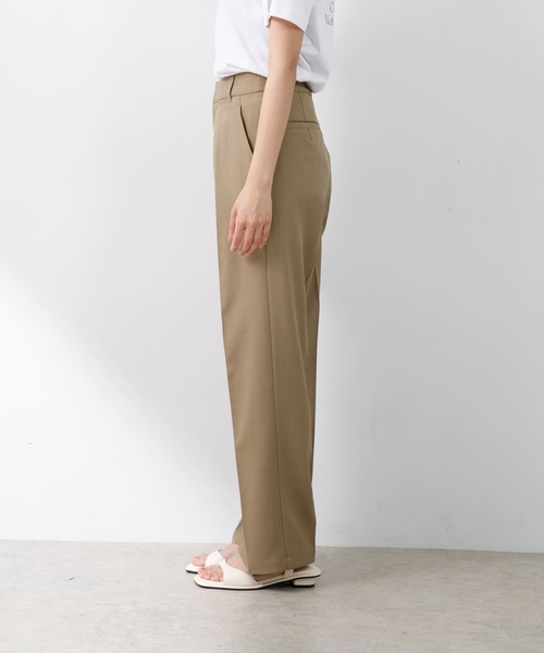 F by ROSSO（エフバイロッソ）の「F by ROSSO　リネンライクペプラムジレ+タックパンツ（セットアップ・レディース・ベージュ/ネイビー・36/38）」の13枚目の写真