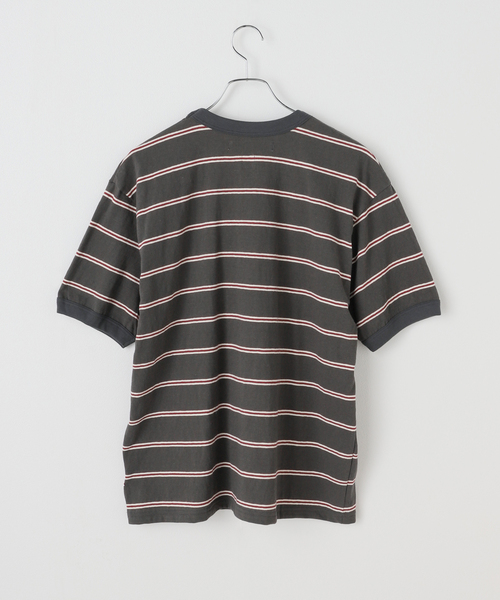 melple（メイプル）の「melple / メイプル Seaview Ringer S/S（Tシャツ/カットソー・レディース・ブラック/エメラルドブルー・SMALL）」の3枚目の写真