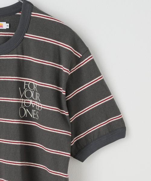 melple（メイプル）の「melple / メイプル Seaview Ringer S/S（Tシャツ/カットソー・レディース・ブラック/エメラルドブルー・SMALL）」の4枚目の写真