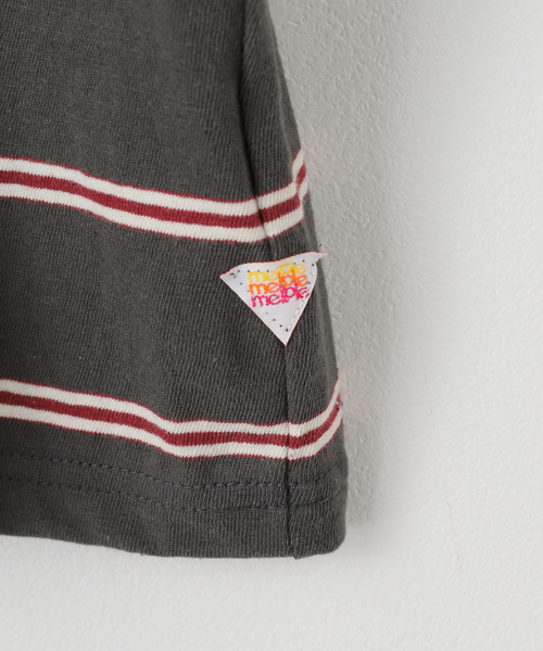 melple（メイプル）の「melple / メイプル Seaview Ringer S/S（Tシャツ/カットソー・レディース・ブラック/エメラルドブルー・SMALL）」の5枚目の写真