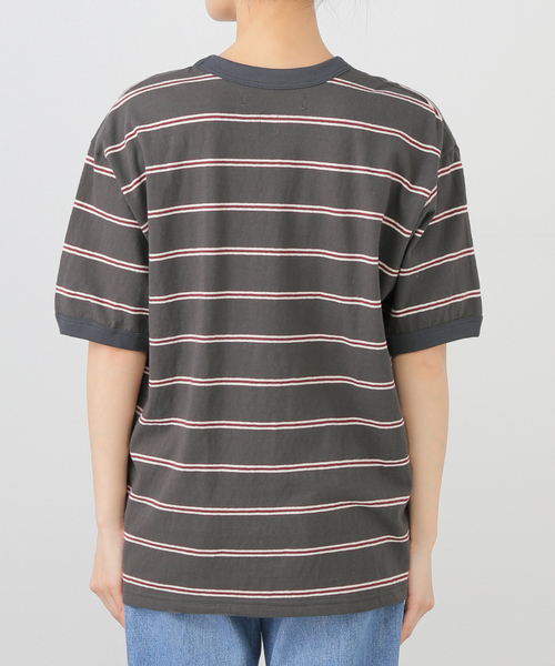 melple（メイプル）の「melple / メイプル Seaview Ringer S/S（Tシャツ/カットソー・レディース・ブラック/エメラルドブルー・SMALL）」の12枚目の写真