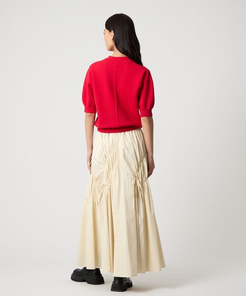 EMMEL REFINES(エメルリファインズ)の「<EMMEL REFINES>EM ランダムギャザー リボン スカート(スカート・レディース・オフホワイト/ブラック・S/M)」の19枚目の写真