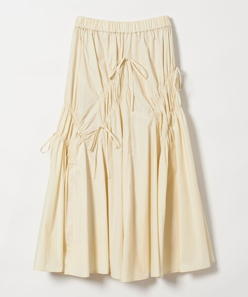 EMMEL REFINES(エメルリファインズ)の「<EMMEL REFINES>EM ランダムギャザー リボン スカート(スカート・レディース・オフホワイト/ブラック・S/M)」の21枚目の写真