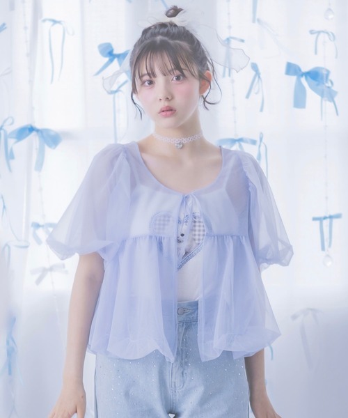 repipi armario（レピピ アルマリオ）の「【girly line】ニャンニャンハートキャミ（キャミソール・キッズ・ブラック/ホワイト/サックスブルー・SMALL/MEDIUM/LARGE）」の20枚目の写真