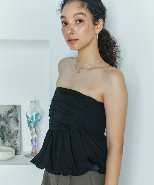 【絶品】 Layered searoomlynn 全ての Balloon トップス ショートビスチェ トップス