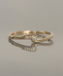 NOIR DE POUPEE（ノワールドプーペ）の「le bois K10 ウェーブダイヤモンド　リング（リング）」