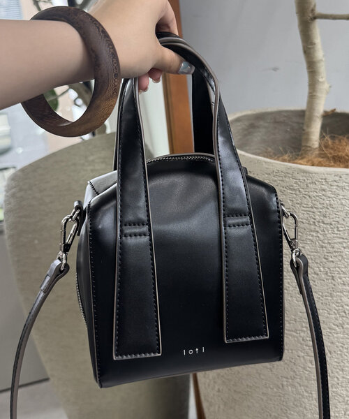 mystic loti ボストンバッグ (完売品) セール】loti ボックスボストンBAG（ボストンバッグ）｜mline