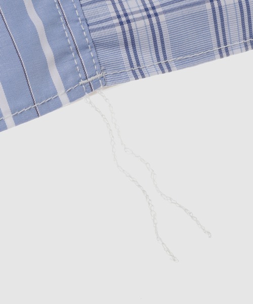 COMME des GARCONS HOMME(コム デ ギャルソン・オム)の「COTTON STRIPE × CHECK MIX SHIRT(シャツ/ブラウス・メンズ・ブルー系その他・L/M/S/XS)」の6枚目の写真