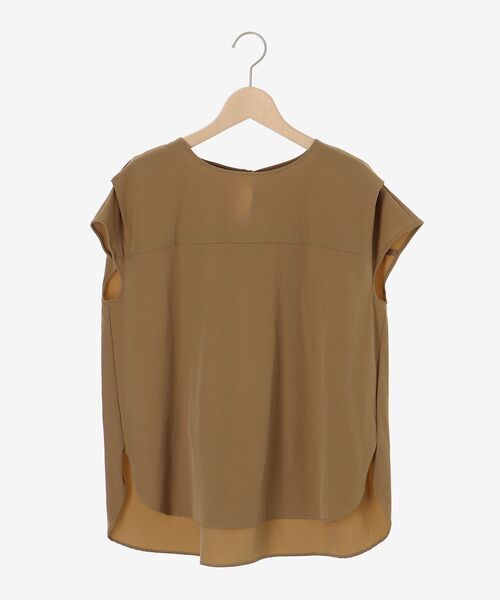 le.coeur blanc（ルクールブラン）の「ナイロンストレッチフレンチタックスリーブブラウス（シャツ/ブラウス・レディース・ブラウン/グリーン/ベージュ・38）」の17枚目の写真
