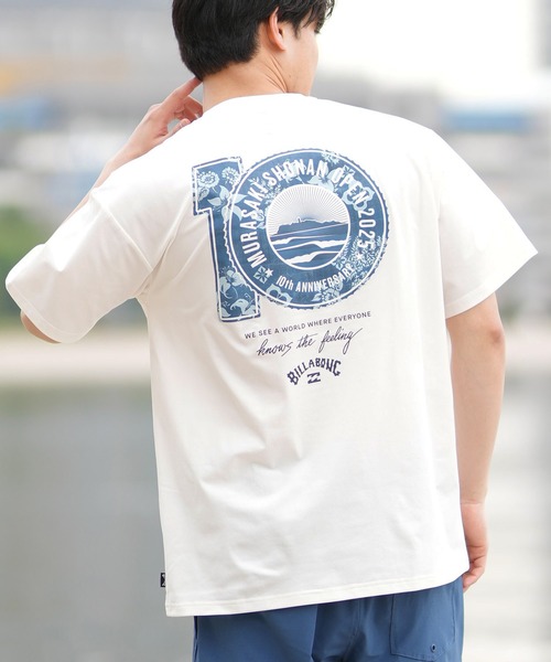BILLABONG（ビラボン）の「【限定】BILLABONG/ビラボン SHONAN OPEN SURFFLEX UVケアラッシュガード 半袖Tシャツ BF01A-U08（ラッシュガード・メンズ・ホワイト/キナリ/ブラック・XL/L/M/S）」の2枚目の写真