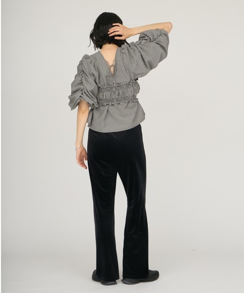 emmi（エミ）の「ベロアパンツ（その他パンツ・レディース・ブラック/ブラウン・0/1）」の8枚目の写真