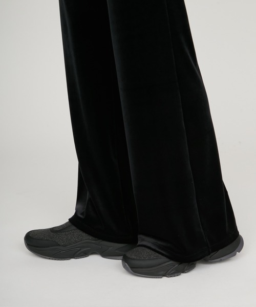 emmi（エミ）の「ベロアパンツ（その他パンツ・レディース・ブラック/ブラウン・0/1）」の6枚目の写真