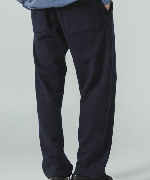 Jackman(ジャックマン)の「GG Sweat Pegtop Pants(スウェットパンツ・メンズ・チャコール/ネイビー/ブラック・MEDIUM/SMALL/LARGE)」の2枚目の写真