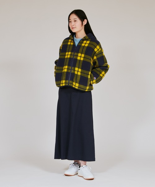 Champion(チャンピオン)の「【Champion/チャンピオン】レディース チェックジップフーデッドジャケット(その他アウター・レディース・ネイビー/アイボリー/ブラウン・LARGE/MEDIUM)」の8枚目の写真