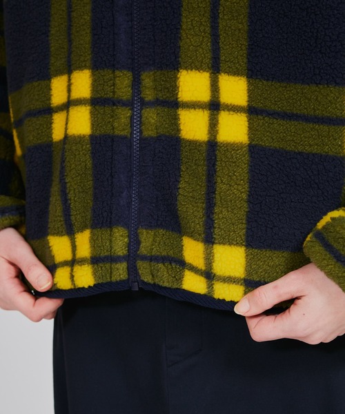 Champion(チャンピオン)の「【Champion/チャンピオン】レディース チェックジップフーデッドジャケット(その他アウター・レディース・ネイビー/アイボリー/ブラウン・LARGE/MEDIUM)」の6枚目の写真