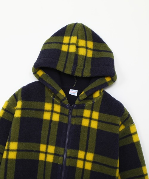 Champion(チャンピオン)の「【Champion/チャンピオン】レディース チェックジップフーデッドジャケット(その他アウター・レディース・ネイビー/アイボリー/ブラウン・LARGE/MEDIUM)」の13枚目の写真