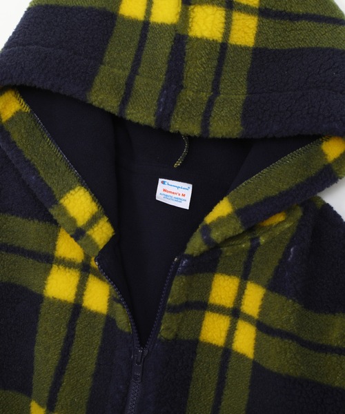 Champion(チャンピオン)の「【Champion/チャンピオン】レディース チェックジップフーデッドジャケット(その他アウター・レディース・ネイビー/アイボリー/ブラウン・LARGE/MEDIUM)」の14枚目の写真