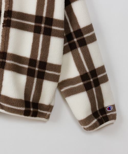 Champion(チャンピオン)の「【Champion/チャンピオン】レディース チェックジップフーデッドジャケット(その他アウター・レディース・ネイビー/アイボリー/ブラウン・LARGE/MEDIUM)」の15枚目の写真