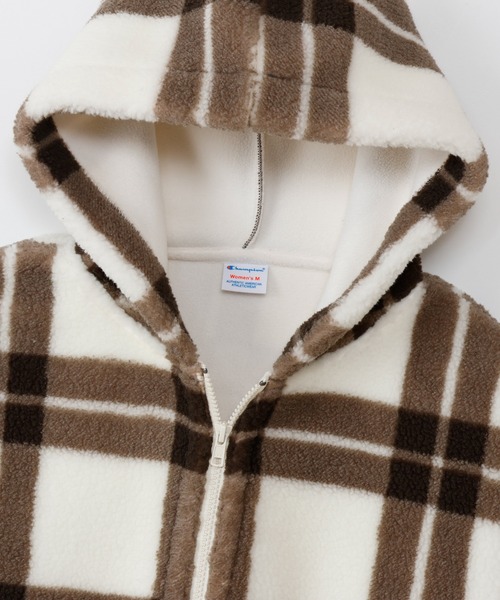 Champion(チャンピオン)の「【Champion/チャンピオン】レディース チェックジップフーデッドジャケット(その他アウター・レディース・ネイビー/アイボリー/ブラウン・LARGE/MEDIUM)」の17枚目の写真