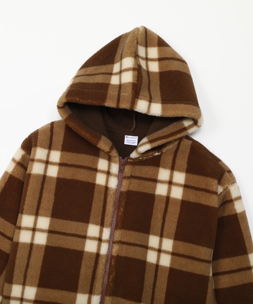 Champion(チャンピオン)の「【Champion/チャンピオン】レディース チェックジップフーデッドジャケット(その他アウター・レディース・ネイビー/アイボリー/ブラウン・LARGE/MEDIUM)」の19枚目の写真