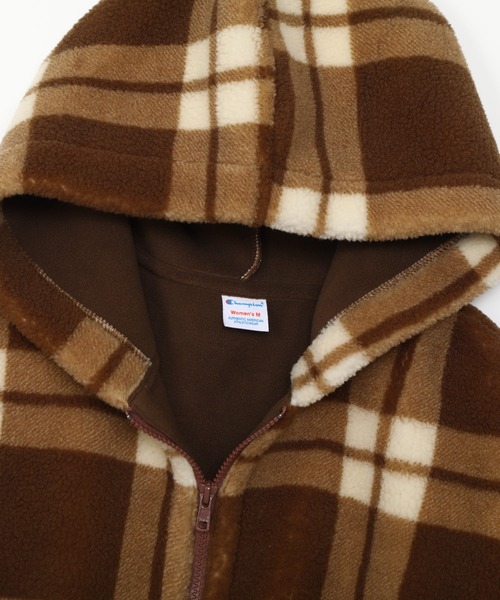 Champion(チャンピオン)の「【Champion/チャンピオン】レディース チェックジップフーデッドジャケット(その他アウター・レディース・ネイビー/アイボリー/ブラウン・LARGE/MEDIUM)」の20枚目の写真